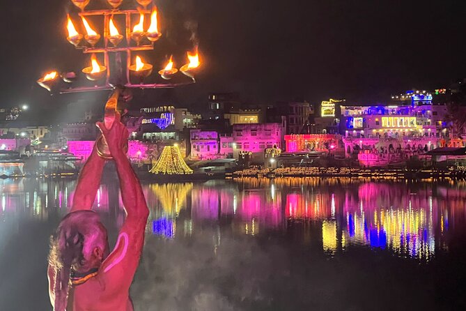 Afternoon Walk Tour with Sunset & Fire Ritual -The Pushkar Route - Stop 3: Pushkar Lake (Raj Ghat / Sunset Point) when the light turns kind