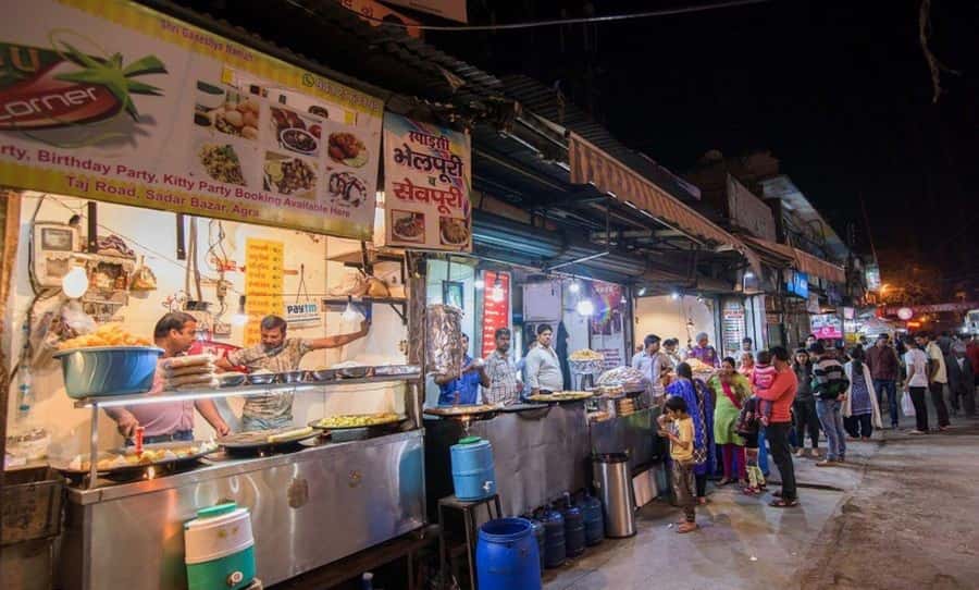Agra Evening Tour with Sunset view Taj Mahal - Sadar Bazaar shopping with handicrafts, textiles, and jewelry