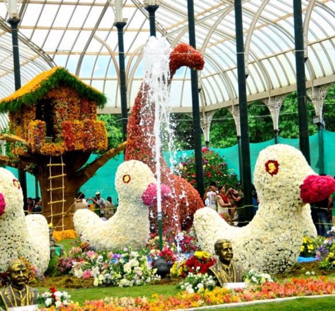 Bangalore: Full-Day Guided City Tour w/ Pickup - Lalbagh Botanical Garden: 240 acres of plant variety, not just a stroll