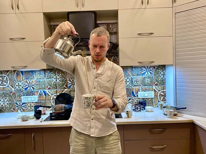 Chai Master Class - Savor Food in an Indian Family Home - Meet JD, get taught step by step