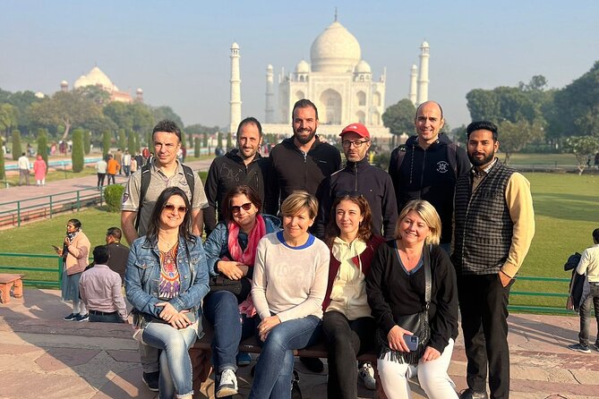 Delhi: Taj Mahal & Agra Day Tour by Superfast Train All Inclusive - Hotel pickup to station drop, done with a signboard meet