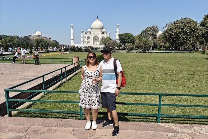 Delhi: Taj Mahal Agra Fort & Baby Taj Tour by Car with Fast Entry - Taj Mahal time: guided viewing of marble, symmetry, and the gardens