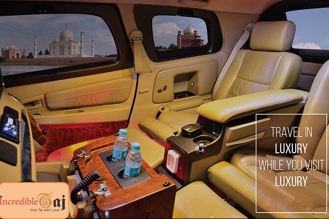 From Delhi: Luxury Taj Mahal Day Tour By Audi / BMW/ Mercedes - Luxury Delhi to Agra Transport, Without the Stress