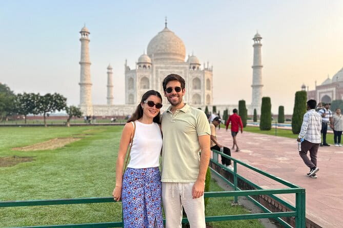 From Delhi Private Taj Mahal and Agra Day Trip by Gatimaan Train - Agra Fort in one hour: history, red sandstone, and strong viewpoints