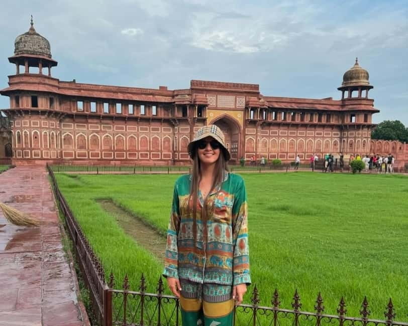 From Delhi: Taj Mahal & Agra Private Day Trip with 5<em> Lunch – Sunrise Taj Mahal: the one decision that changes everything’ /><br />
If you have never seen the Taj Mahal in morning light, this is the version of the plan that makes sense. The tour is built around a <strong>sunrise Taj Mahal</strong> visit and gives you about <strong>2 to 3 hours</strong> to explore with a guide. That time window matters. It is enough to walk the main areas, pause for photos, and not feel like you are rushing through marble like it is a checklist.</p>
<p><p>The best part is how your guide turns the experience into something you can read. Guides like Shaan, Abdul, Naresh, and Jugnu show visitors how to look, not just where to stand. In practical terms, that often means you get suggestions for strong angles and less chaotic viewpoints, and you get quick explanations of what you are seeing.</p>
</p>
<p><p>One more detail that affects your comfort: you are doing this very early. The tour is designed for early pickup from Delhi, Gurgaon, Noida, or even the airport by request, so you can reach Agra in time without stress. Wear comfortable shoes, and bring something warm if mornings feel chilly to you.</p>
</p>
<h2 id="private-driver-and-guide-why-this-feels-easier-than-diy">Private driver and guide: why this feels easier than DIY</h2>
<p><img width="820" height="573" decoding="async" src=
