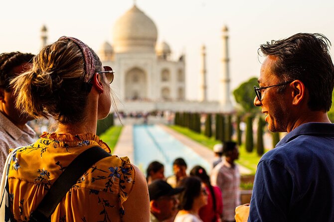 From Delhi: Taj Mahal Sunrise Tour with Elephant SOS Center - Skipping lines and navigating crowds like a pro