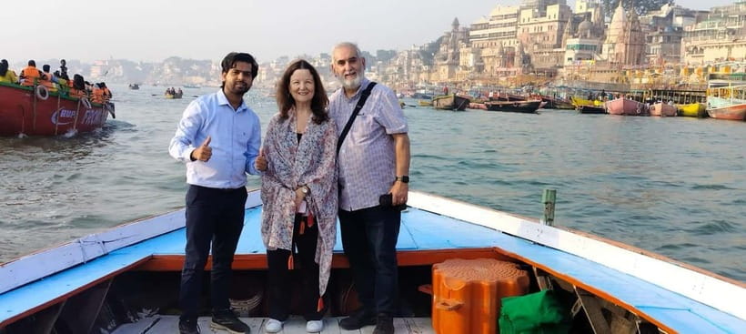 Full-day private Varanasi tour with AC car, boat & Sarnath - Evening at Dashashwamedh Ghat, cremation grounds, and Ganga Aarti