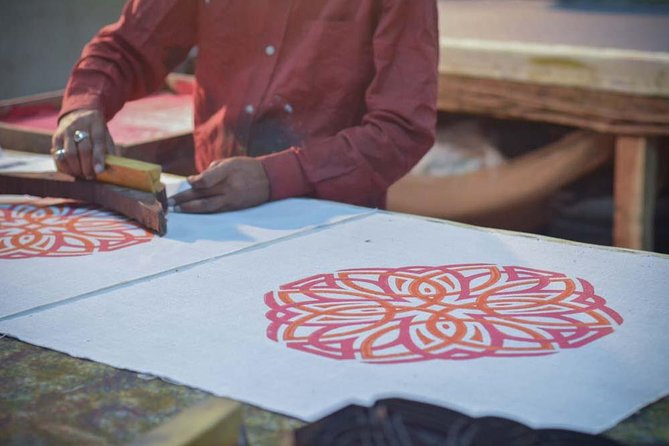 Hands-on Block Printing Workshop - What You’ll Make in 2 Hours: Pico Stitch Scarf Or Sarong