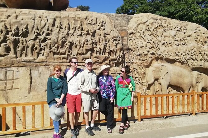 Mahabalipuram walking tour by tourism ministry approved company - Stop 3, Arjuna’s Penance: One of India’s Most Dramatic Bas-Reliefs