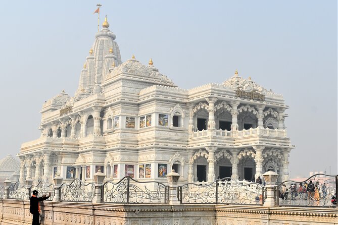 Mathura Vrindavan Divine Love Journey of Radha Krishna From Delhi - Stop 4: Prem Mandir and the sunset lighting effect