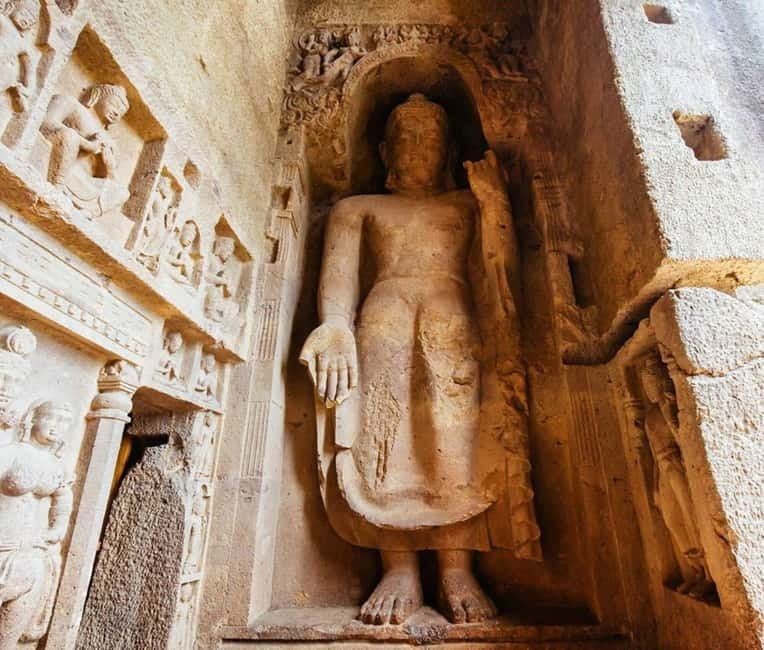 Mumbai: Buddhist Kanheri Caves with Golden Pagoda Temple - Getting to Kanheri and the Pagoda Without Mumbai Chaos