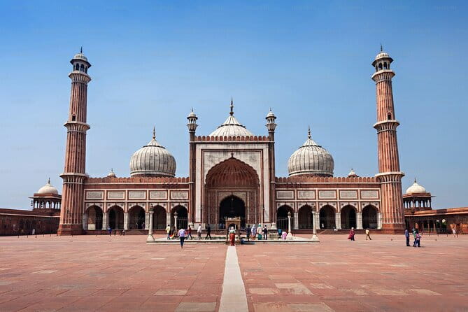 Old & New Delhi Tour : Monuments , Rickshaw Ride & Local Heritage - Jama Masjid, then straight into Old Delhi’s energy