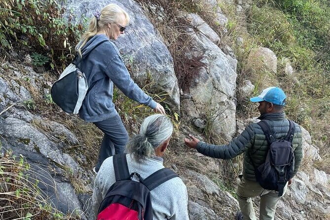 Private Guided Trek to Kunjapuri Temple & Waterfall at Sunrise - The 8 km downhill trek through villages, farms, and mountain views