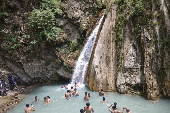 Private Guided Trek to Kunjapuri Temple & Waterfall at Sunrise - Neer Garh Waterfall dip at the end of the hike