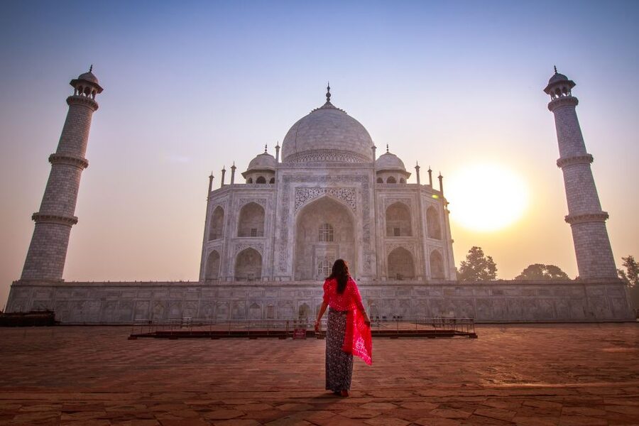 Same Day Taj Mahal, Agra Fort & Baby Taj Tour from Jaipur - Taj Mahal Morning Walk: Photo Angles and Getting Through the Noise