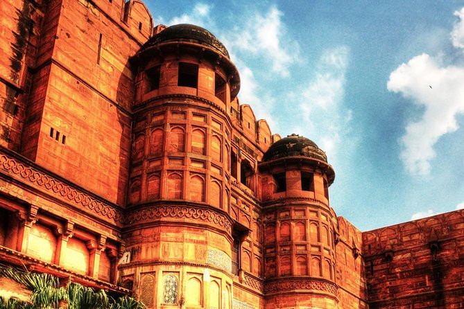 Same Day Taj Mahal and Agra Tour from Mumbai with Return Flights - Agra Fort at 11:00 AM: the red sandstone contrast