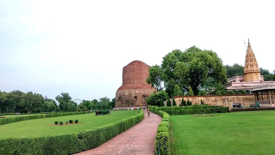 Sarnath Tour- Where Buddhism Originated - Dharmarajika Stupa and relics after the Buddha