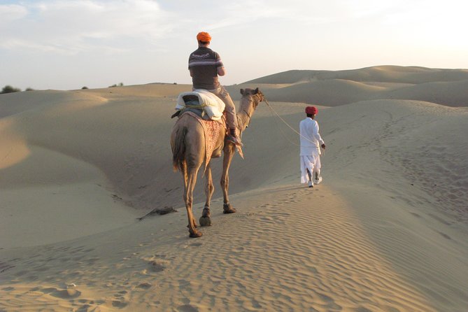 Shahi Half Day Sunset Camel ride & Cultural program & dinner - Jeep ride and village stop: a quick taste of the route