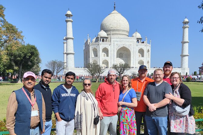 Taj Mahal Day Tour by Private AC Car from Delhi with Meal at 5<em> – Key highlights that make this day tour click’ /></p>
<ul>
<li><strong>Private pickup and drop-off</strong> from Delhi, Gurgaon, or Noida in a temperature-controlled car</li>
<li><strong>Tickets handled for major sites</strong> like Taj Mahal and Agra Fort, so you do not burn time buying</li>
<li><strong>English-speaking driver and guided visits</strong> that keep the schedule moving and the stories understandable</li>
<li><strong>Optional 5-star buffet lunch</strong> at Courtyard by Marriott, booked right into the plan</li>
<li><strong>Baby Taj visit (Itmad-ud-Daula)</strong> after lunch with a guided tour for a smoother flow</li>
<li><strong>Photo-friendly guidance</strong> from guides repeatedly praised for making photography easier</li>
</ul>
<div class="twil" style="margin: 20px 0; padding: 15px 0;"><p>Still choosing your Taj Mahal ticket? Compare these</p><ul style="margin: 10px 0; padding: 0; list-style: none; display: grid; grid-template-columns: repeat(auto-fill, minmax(250px, 1fr)); gap: 14px;"><li style="border: 1px solid #e5e5e5; border-radius: 8px; overflow: hidden; line-height: 1.4; background: #fff;"><a href="https://indiatourreviews.com/same-day-taj-mahal-agra-fort-baby-taj-tour-from-delhi-by-car/" aria-hidden="true" tabindex="-1"><img decoding="async" style="width: 100%; height: 150px; object-fit: cover; display: block;" src="https://asset.indiatourreviews.com/wp-content/uploads/same-day-taj-mahal-agra-fort-baby-taj-tour-from-delhi-by-car-400x267.jpg" alt="" loading="lazy"></a><div style="padding: 10px 12px;"><a href="https://indiatourreviews.com/same-day-taj-mahal-agra-fort-baby-taj-tour-from-delhi-by-car/" style="font-weight: 600;">Same Day Taj Mahal, Agra Fort & Baby Taj Tour from Delhi by Car</a><br><span style="font-size: 0.82em; color: #555; margin-top: 4px;"><span style="color: #A62B4C;">★</span> 5.0 &middot; 4,304 reviews</span></div></li><li style="border: 1px solid #e5e5e5; border-radius: 8px; overflow: hidden; line-height: 1.4; background: #fff;"><a href="https://indiatourreviews.com/taj-mahal-day-tour-from-delhi-by-superfast-train-top-rated-tour/" aria-hidden="true" tabindex="-1"><img decoding="async" style="width: 100%; height: 150px; object-fit: cover; display: block;" src="https://asset.indiatourreviews.com/wp-content/uploads/taj-mahal-day-tour-from-delhi-by-superfast-train-top-rated-tour-400x267.jpg" alt="" loading="lazy"></a><div style="padding: 10px 12px;"><a href="https://indiatourreviews.com/taj-mahal-day-tour-from-delhi-by-superfast-train-top-rated-tour/" style="font-weight: 600;">Taj Mahal Day Tour from Delhi by Superfast Train – TOP RATED TOUR</a><br><span style="font-size: 0.82em; color: #555; margin-top: 4px;"><span style="color: #A62B4C;">★</span> 5.0 &middot; 4,166 reviews</span></div></li><li style="border: 1px solid #e5e5e5; border-radius: 8px; overflow: hidden; line-height: 1.4; background: #fff;"><a href="https://indiatourreviews.com/full-day-taj-mahal-agra-fort-baby-taj-tour-from-delhi-by-car/" aria-hidden="true" tabindex="-1"><img decoding="async" style="width: 100%; height: 150px; object-fit: cover; display: block;" src="https://asset.indiatourreviews.com/wp-content/uploads/full-day-taj-mahal-agra-fort-baby-taj-tour-from-delhi-by-car-400x267.jpg" alt="" loading="lazy"></a><div style="padding: 10px 12px;"><a href="https://indiatourreviews.com/full-day-taj-mahal-agra-fort-baby-taj-tour-from-delhi-by-car/" style="font-weight: 600;">Full Day Taj Mahal, Agra Fort & Baby Taj Tour from Delhi by Car</a><br><span style="font-size: 0.82em; color: #555; margin-top: 4px;"><span style="color: #A62B4C;">★</span> 5.0 &middot; 3,647 reviews</span></div></li><li style="border: 1px solid #e5e5e5; border-radius: 8px; overflow: hidden; line-height: 1.4; background: #fff;"><a href="https://indiatourreviews.com/from-delhi-taj-mahal-agra-private-day-trip-with-transfers/" aria-hidden="true" tabindex="-1"><img decoding="async" style="width: 100%; height: 150px; object-fit: cover; display: block;" src="https://asset.indiatourreviews.com/wp-content/uploads/from-delhi-taj-mahal-agra-private-day-trip-with-transfers-400x267.jpg" alt="" loading="lazy"></a><div style="padding: 10px 12px;"><a href="https://indiatourreviews.com/from-delhi-taj-mahal-agra-private-day-trip-with-transfers/" style="font-weight: 600;">From Delhi: Taj Mahal & Agra Private Day Trip with Transfers</a><br><span style="font-size: 0.82em; color: #555; margin-top: 4px;"><span style="color: #A62B4C;">★</span> 4.9 &middot; 3,181 reviews</span></div></li></ul></div><h2 id="delhi-to-agra-by-private-ac-car-the-part-you-will-feel-most">Delhi to Agra by private AC car, the part you will feel most</h2>
<p><img width="669" height="446" decoding="async" src=