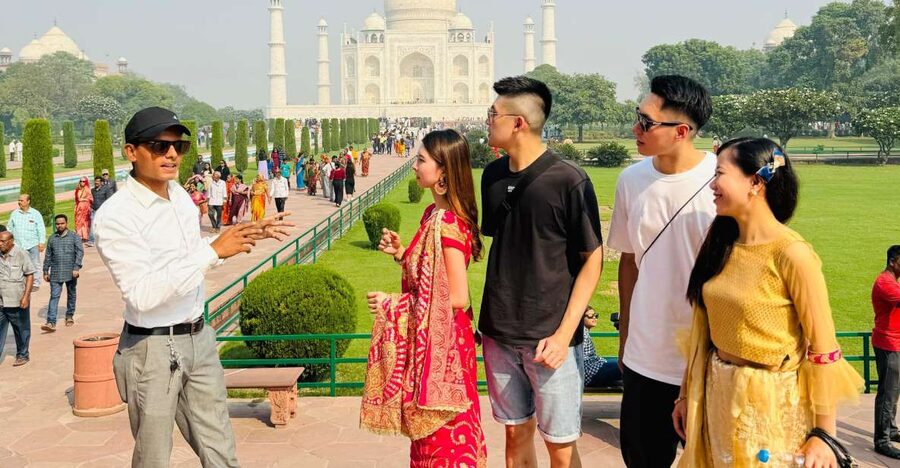 Taj Mahal, Fort, Baby Taj & Mehtab Bagh Private City Tour - Agra Fort: Akbar’s stronghold and the royal Taj viewpoints