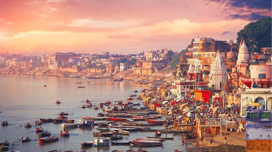 Varanasi & Sarnath: Full-Day Tour with Ganges Boat Ride - Varanasi Old City lanes: temples, steps, and daily devotion